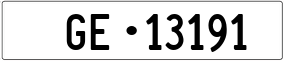 Trailer License Plate